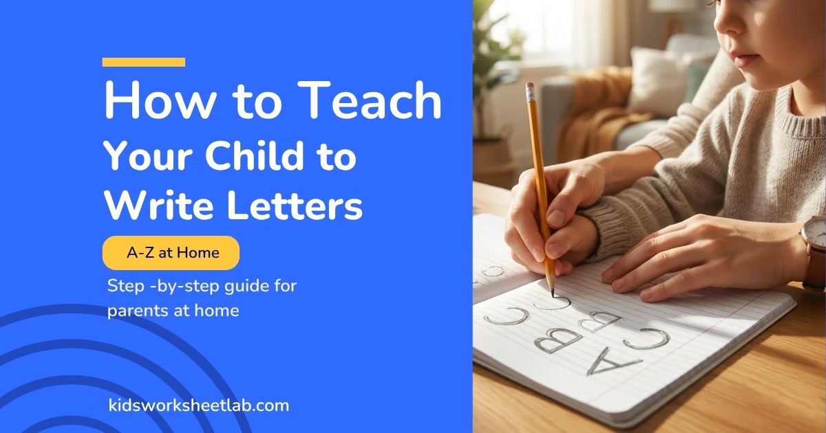 how to teach child write letters a to z
