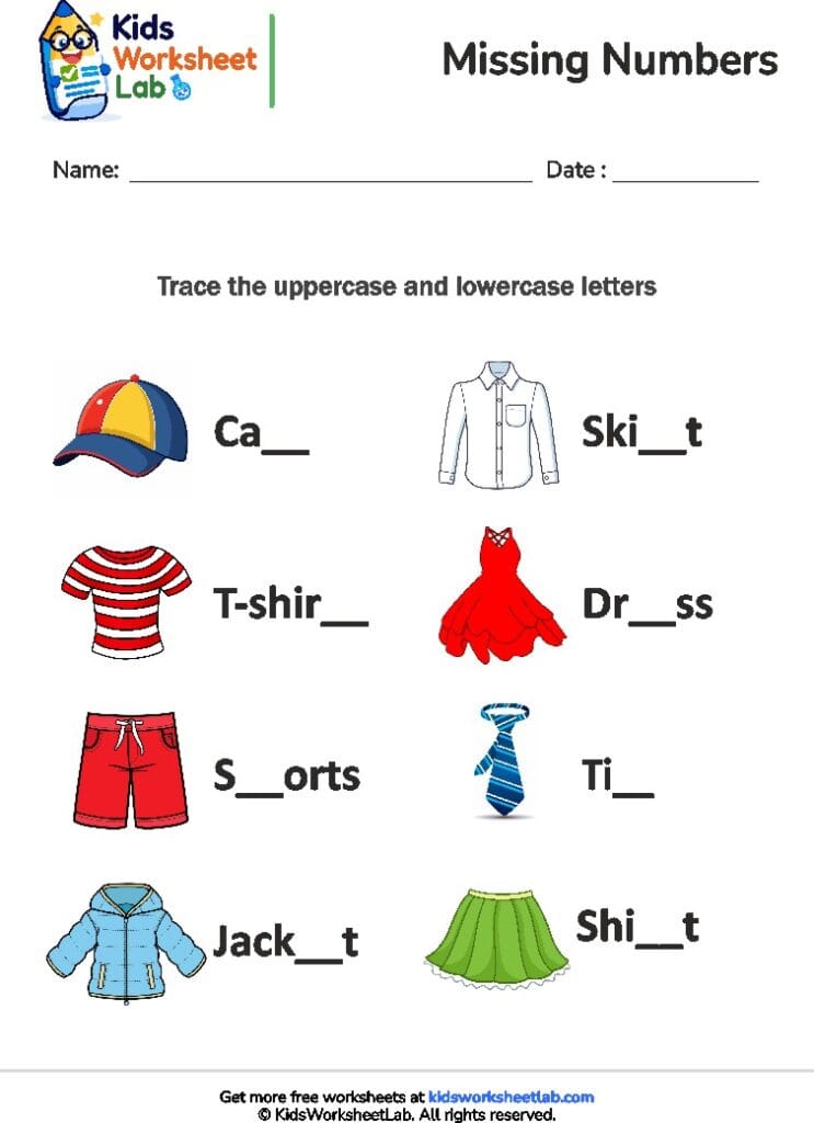 missing letters 10