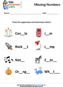 Missing Letters a and e