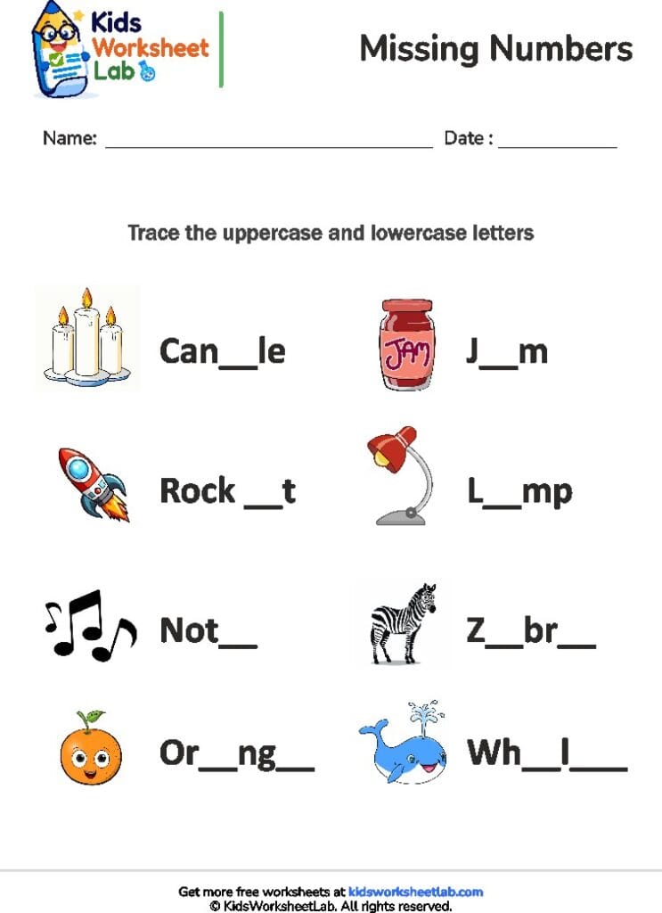 missing letters 2