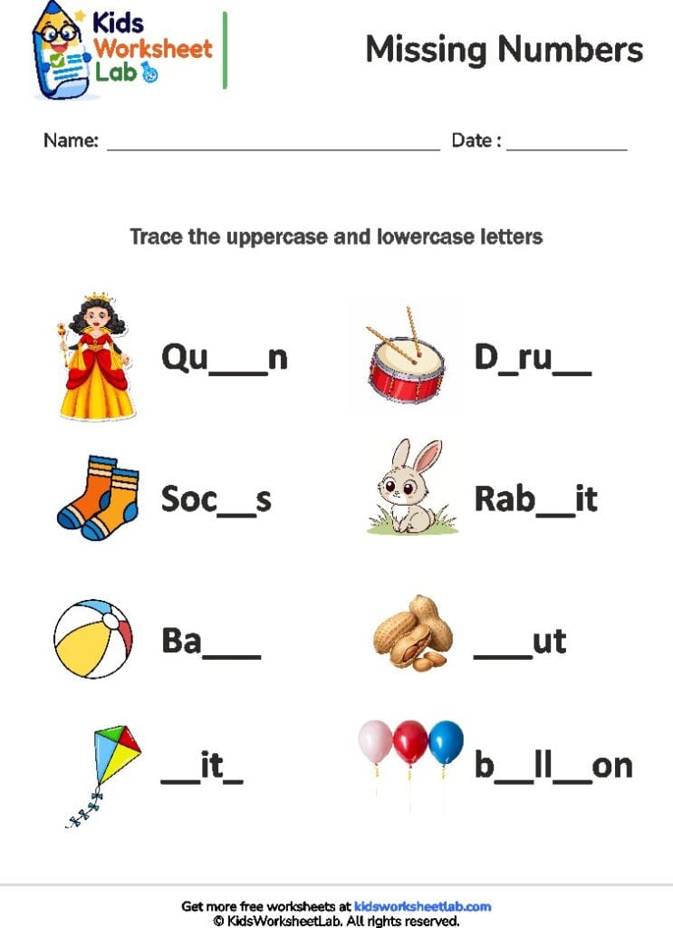 missing letters 3