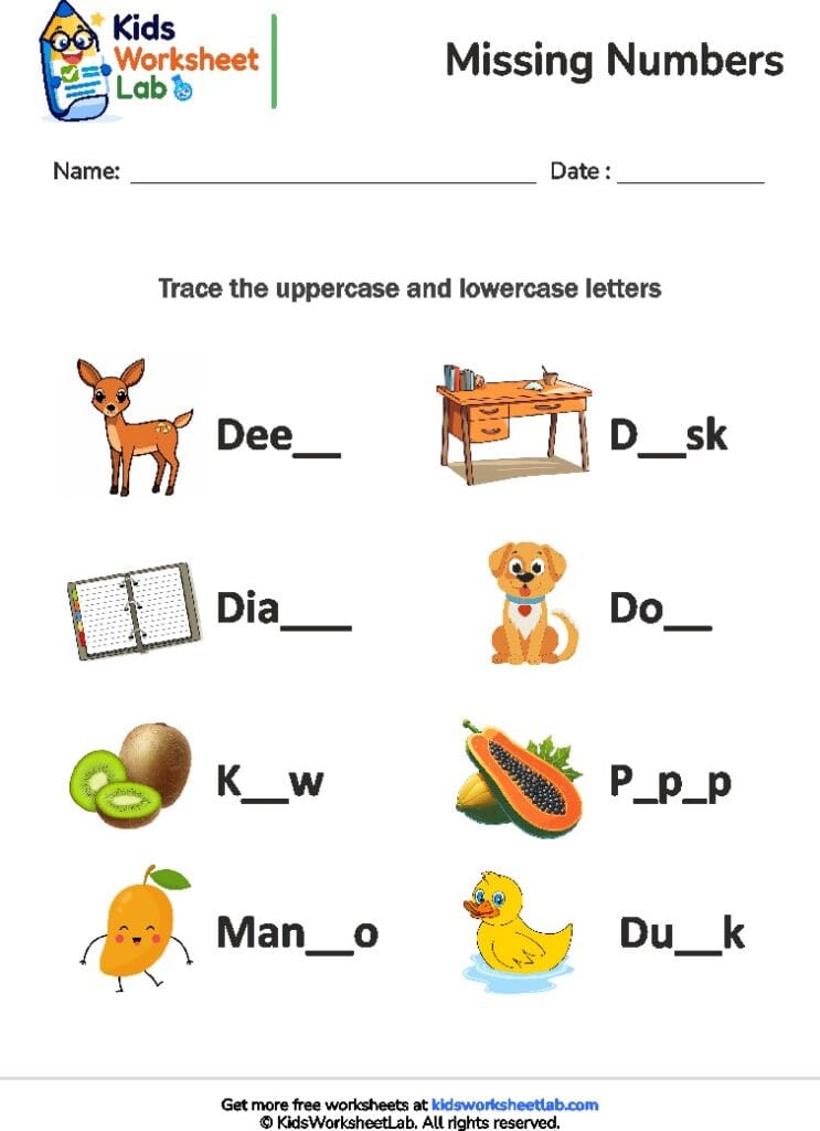 missing letters 6