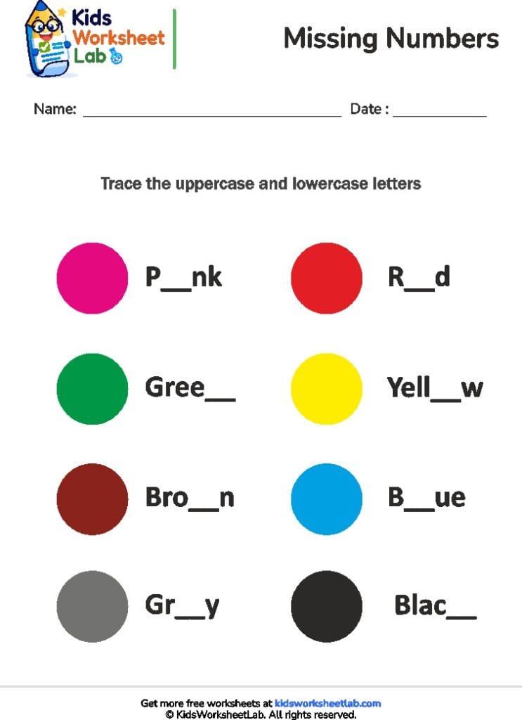 missing letters 7