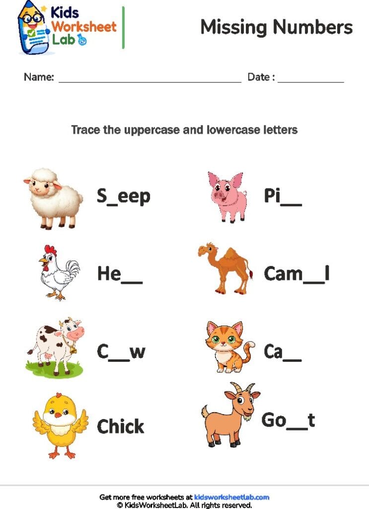 missing letters 9
