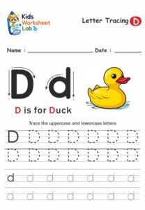 Tracing the Letter D