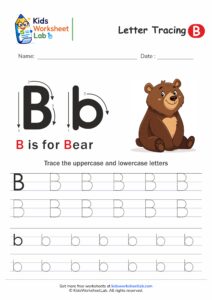 Tracing the Letter B