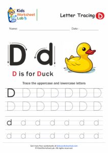 Tracing the Letter D