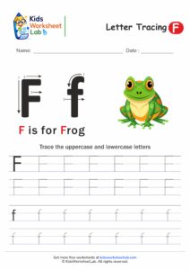 Tracing the Letter F