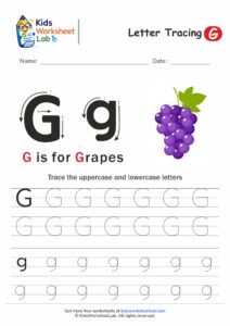 Tracing the Letter G