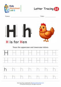 Tracing the Letter H