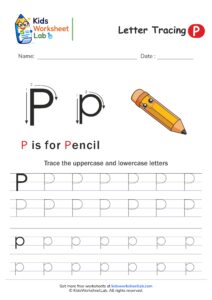 Tracing the Letter P