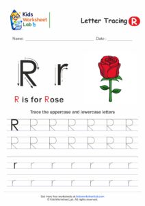 Tracing the Letter R