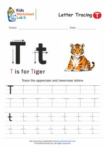 Tracing the Letter T