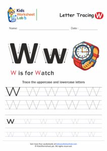 Tracing the Letter W