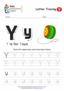 Tracing the Letter Y