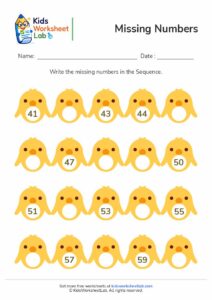 Numbers Practice Writing Numbers