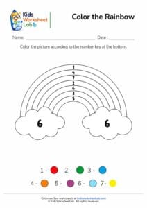 Color the Rainbow Worksheet