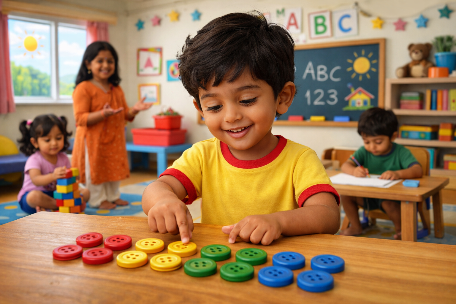 Counting with Everyday Objects activity for kindergarten kids