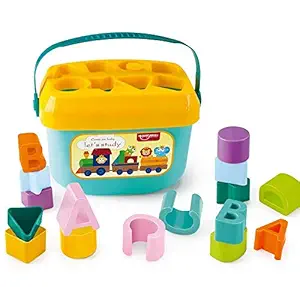 Toyshine Baby Shape Sorting Blocks 16 Pcs ABCD Learning Blocks