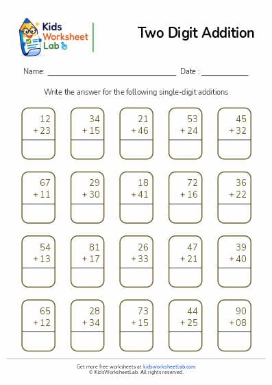 two digit addition
