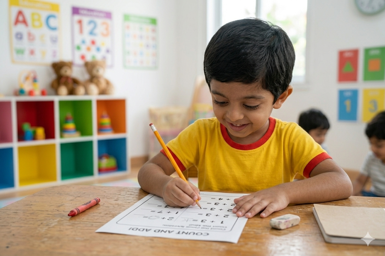 Maths Worksheets Practice for kindergarten kids