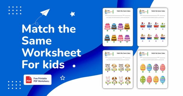 Match the Same Worksheet For kids