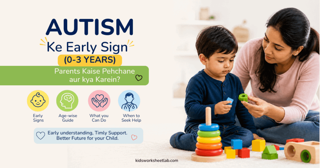 early signs of autism in kids 0 3 years