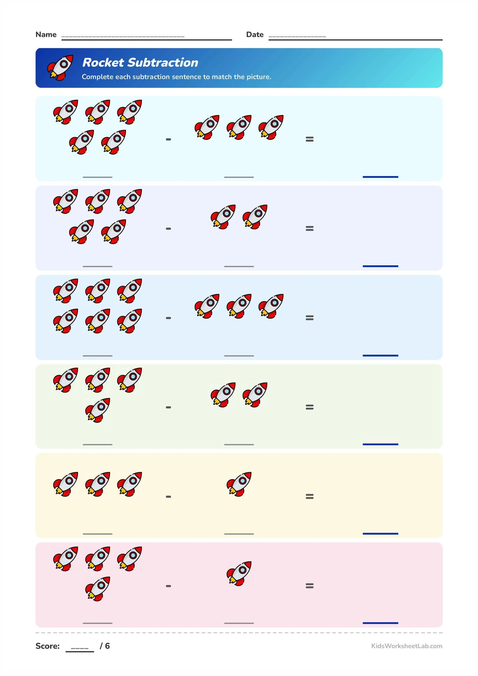 Rocket subtraction