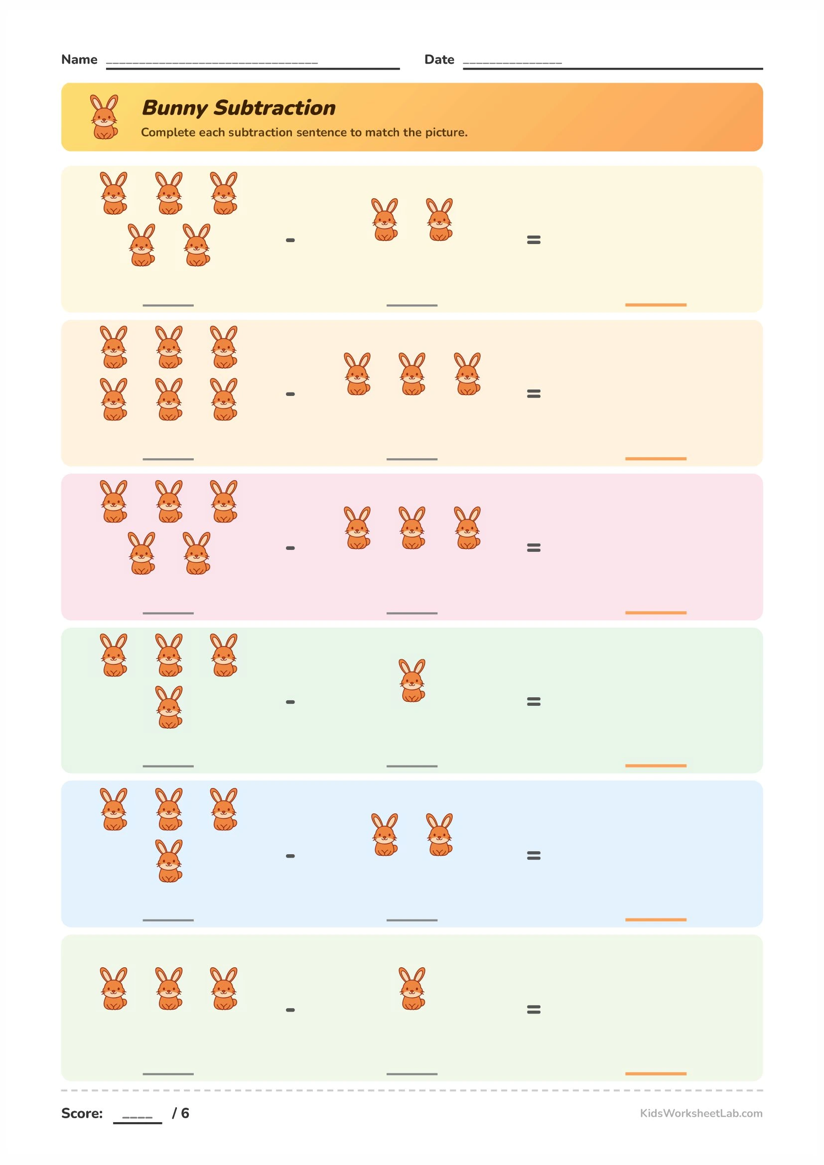 Bunny subtraction
