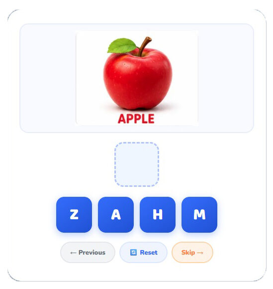 Alphabet Spelling